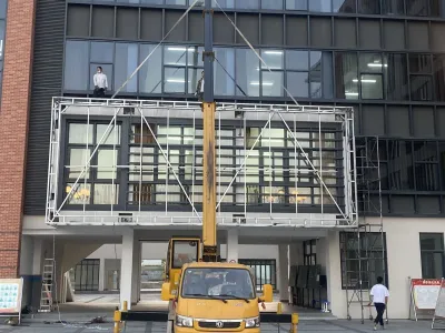 信阳高级中学贤岭校区户外P5 LED信息发布屏